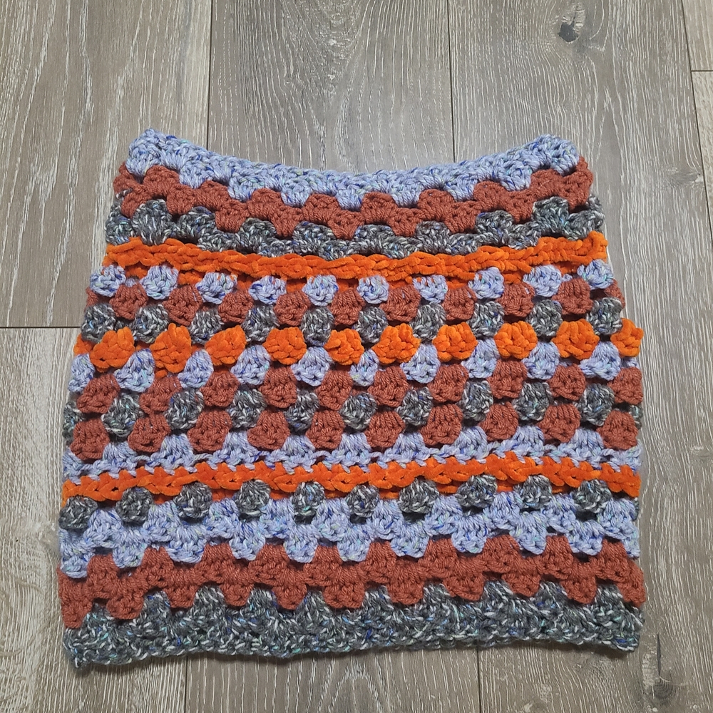 Handcrafted Multicolor Crochet Cowl Neck Scarf MADE TO ORDER